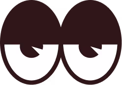 half closed eyes clipart